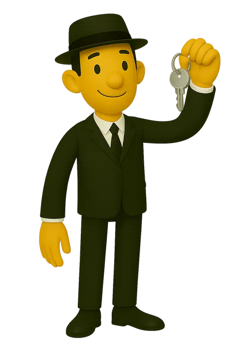 Mr-Able-with-House-Key Mr-Able-with-House-Key