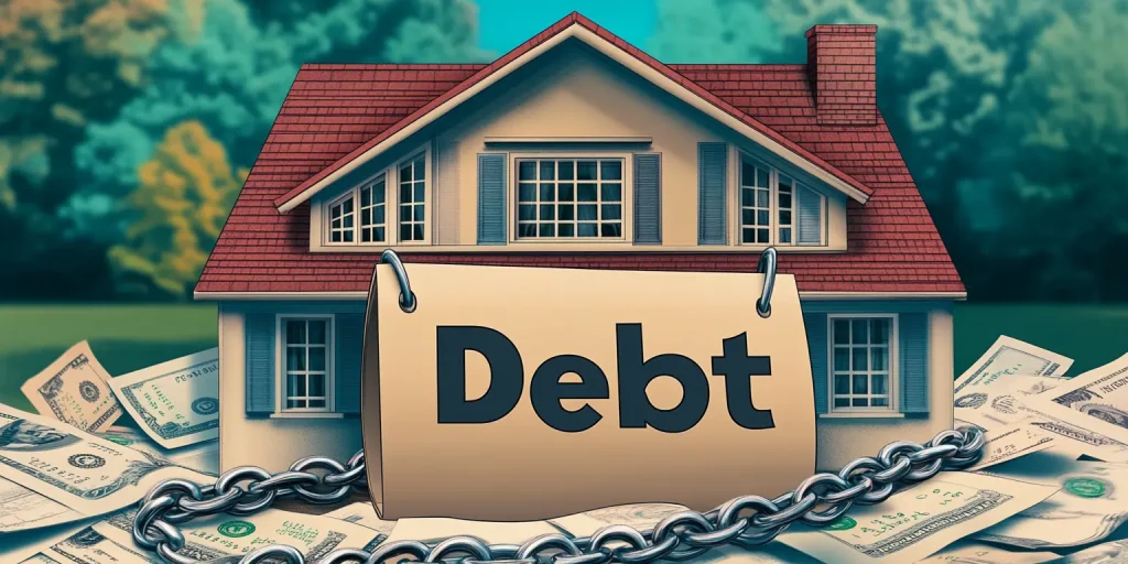 A house with Debt